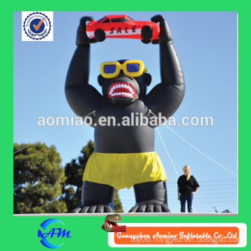 Giant inflatable gorilla good quality oxford cloth hot selling inflatable gorilla for advertising